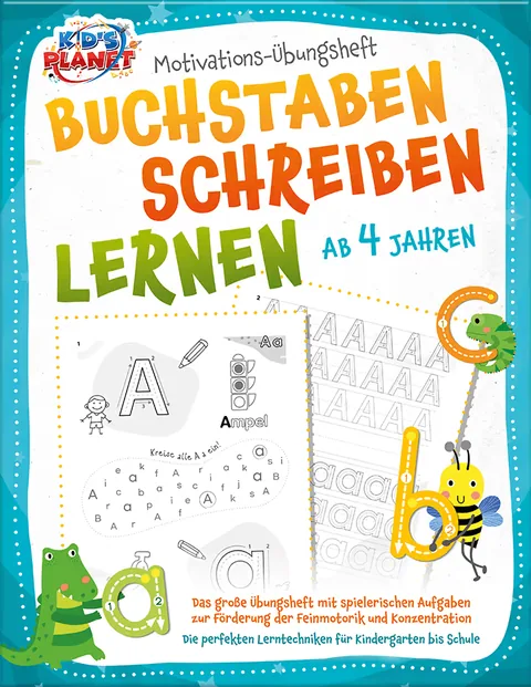 Book cover: Buchstaben schreiben lernen ab 4 Jahren