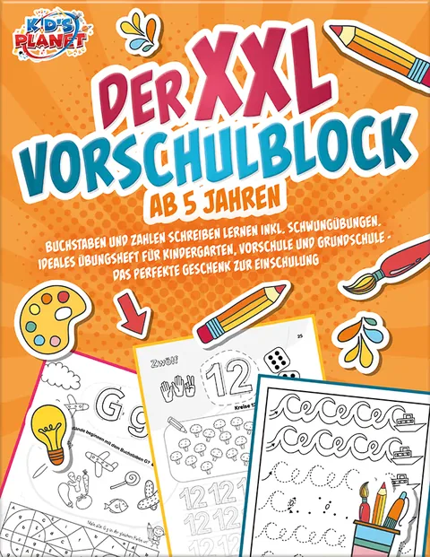 Book cover: Der XXL-Vorschulblock ab 5 Jahren