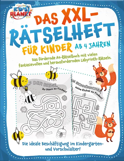 Book cover: Das XXL-Rätselheft für Kinder ab 4 Jahren