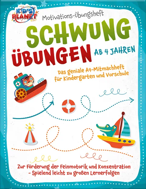 Book cover: Motivations-Übungsheft! Schwungübungen ab 4 Jahren