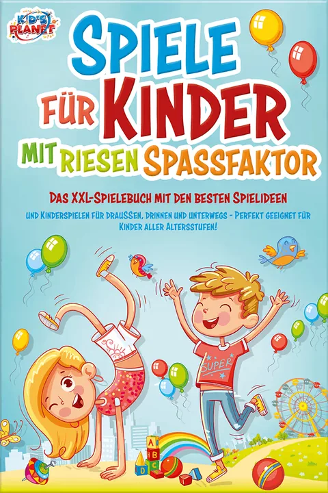 Book cover: Spiele für Kinder mit riesigem Spaßfaktor