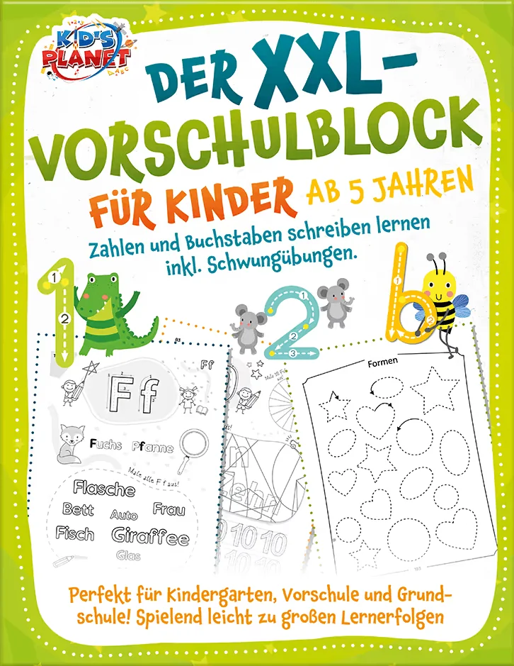 Couverture du livre : Der XXL-Vorschulblock für Kinder ab 5 Jahren